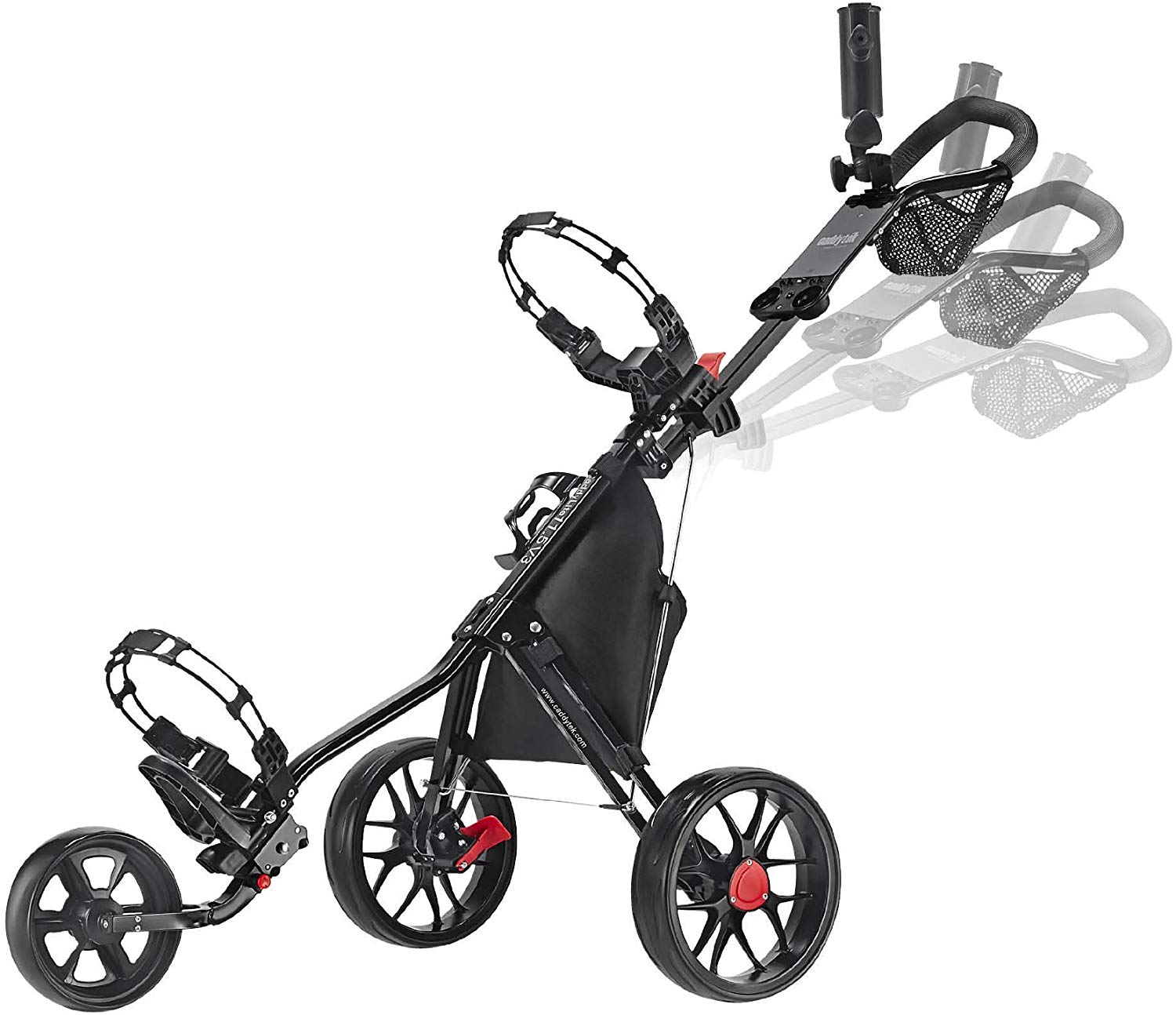 CaddyTek CaddyLite Deluxe Golf Push Cart Review 5