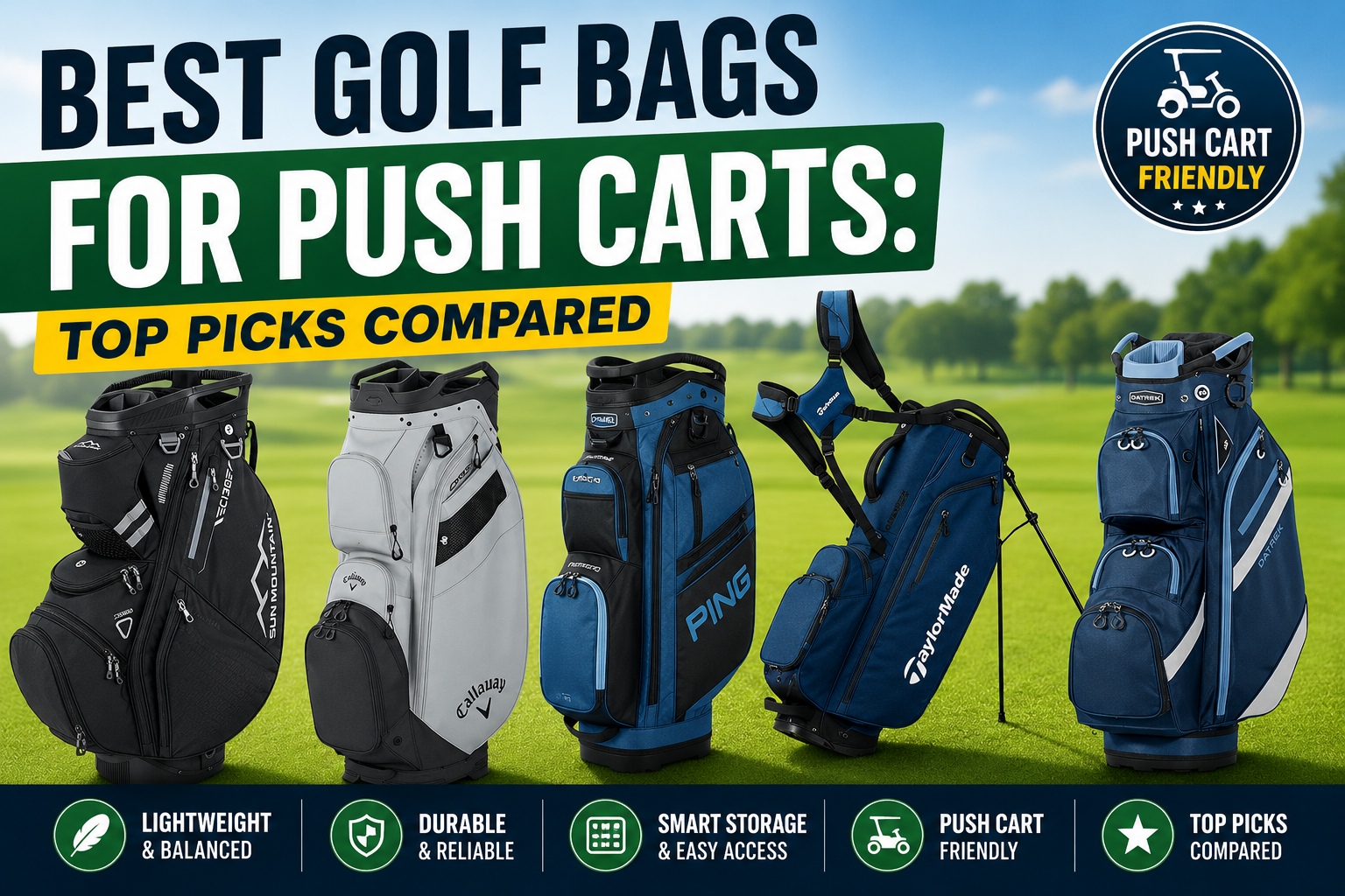 Best golf bags for push cart