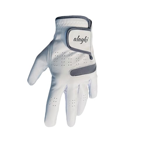 Premium Golf Glove for Left Hand - 100% Natural Sheep Leather - Superior Grip & Comfort - Lightweight, Breathable, Durable - Ideal for Golfers of All Levels - Flexible Fit for Men & Women (Medium)