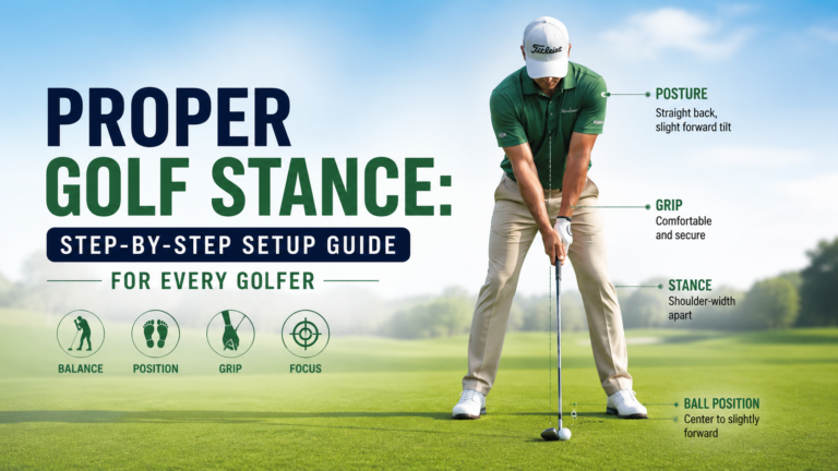 Proper golf stance